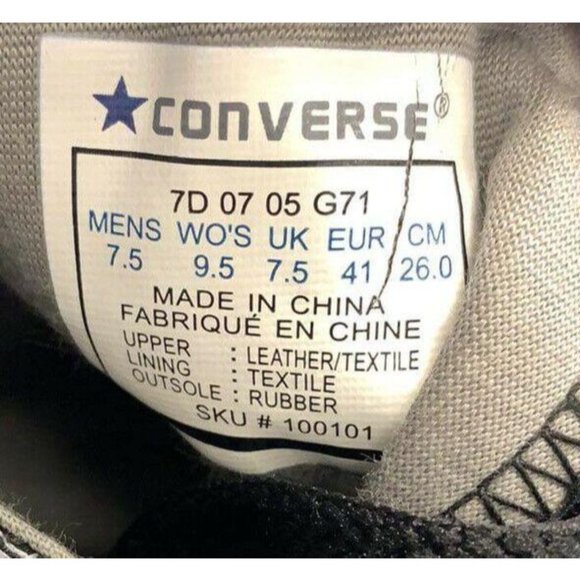 Converse All Star Chuck Taylor High Top 7.5 Mens B - Picture 12 of 12